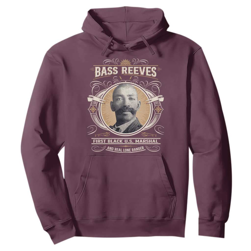 Bass Reeves First Black US Marshal And Real Lone Ranger Hoodie African American Cowboy Legend