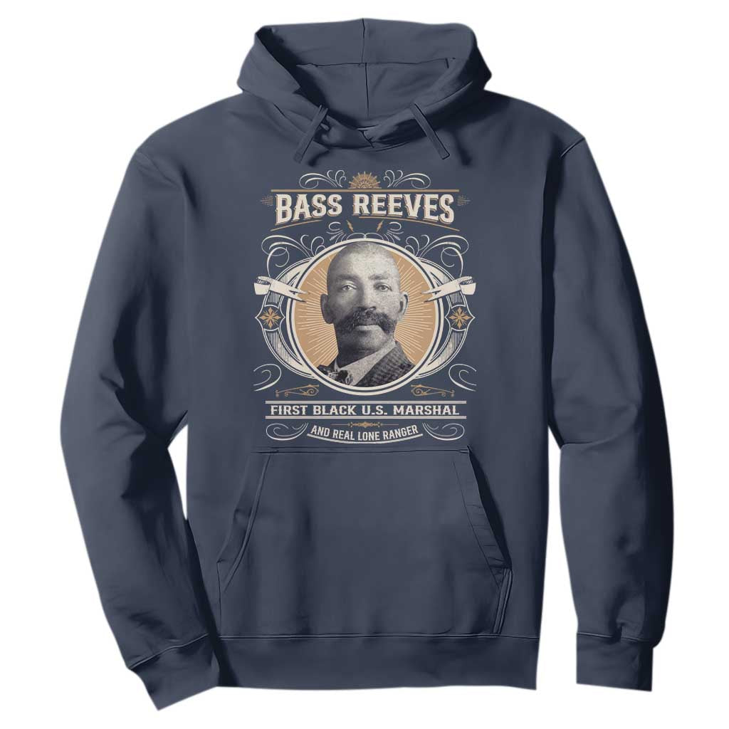 Bass Reeves First Black US Marshal And Real Lone Ranger Hoodie African American Cowboy Legend