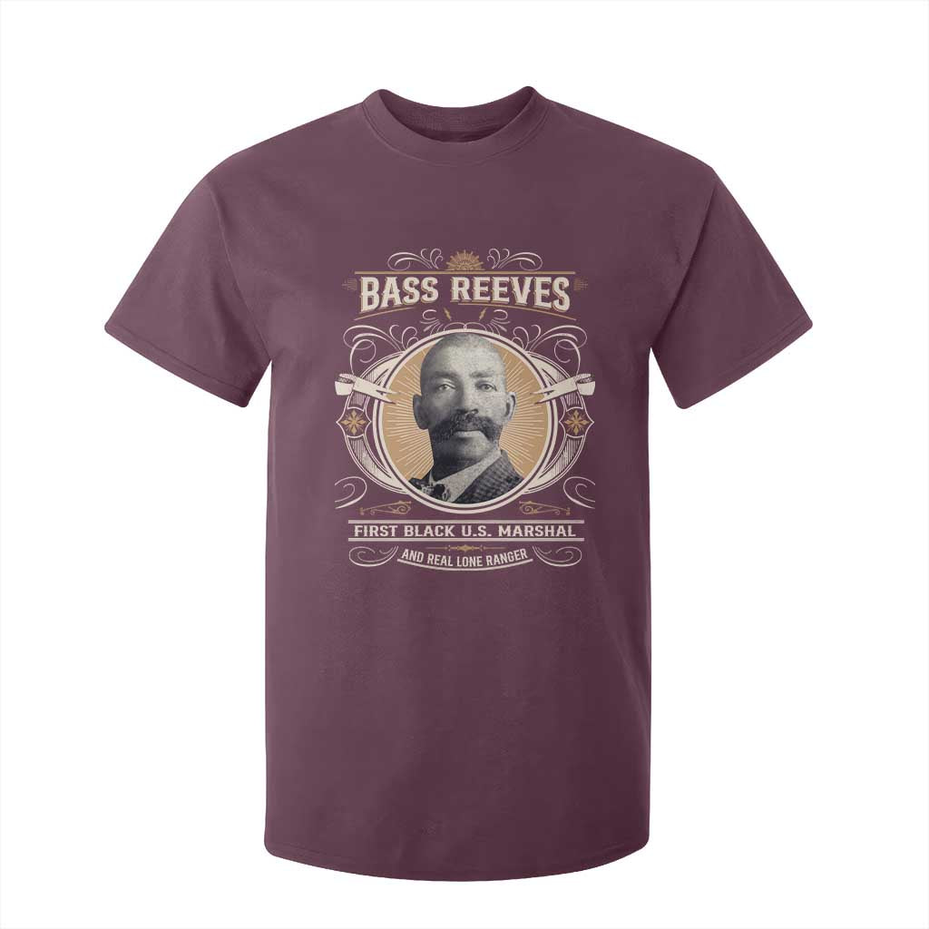 Bass Reeves First Black US Marshal And Real Lone Ranger T Shirt For Kid African American Cowboy Legend
