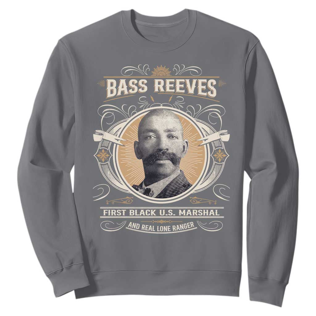 Bass Reeves First Black US Marshal And Real Lone Ranger Sweatshirt African American Cowboy Legend