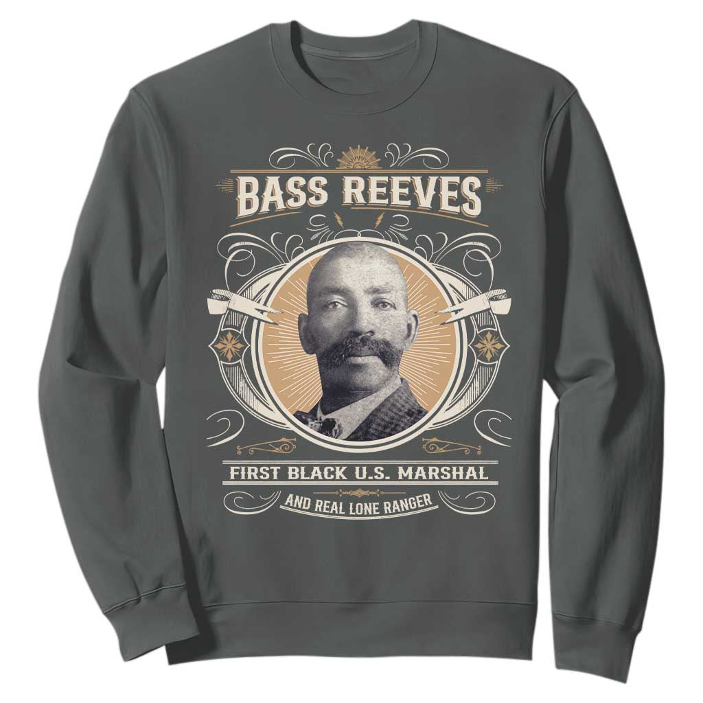 Bass Reeves First Black US Marshal And Real Lone Ranger Sweatshirt African American Cowboy Legend