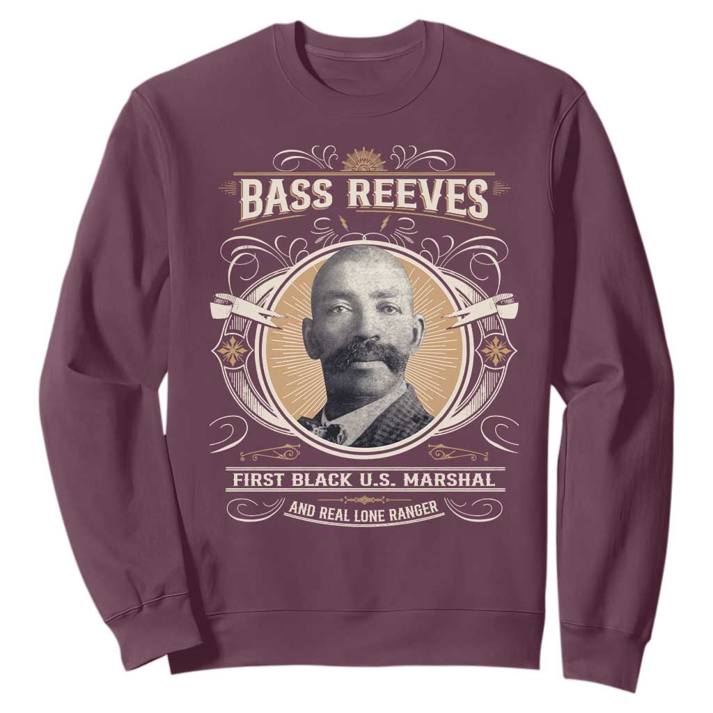 Bass Reeves First Black US Marshal And Real Lone Ranger Sweatshirt African American Cowboy Legend