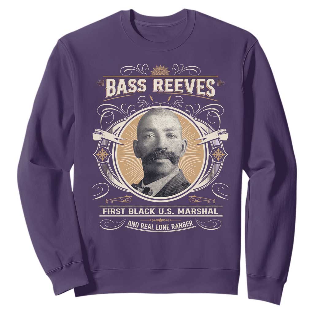 Bass Reeves First Black US Marshal And Real Lone Ranger Sweatshirt African American Cowboy Legend