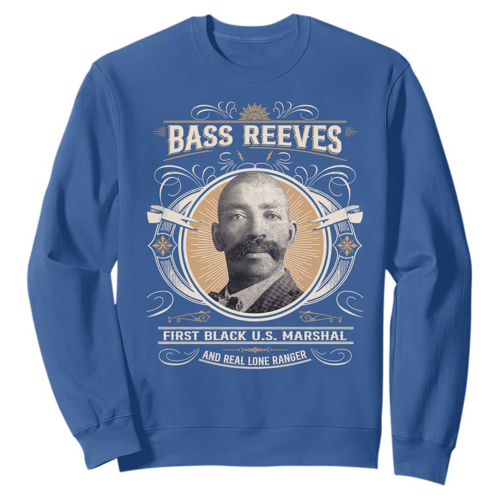 Bass Reeves First Black US Marshal And Real Lone Ranger Sweatshirt African American Cowboy Legend