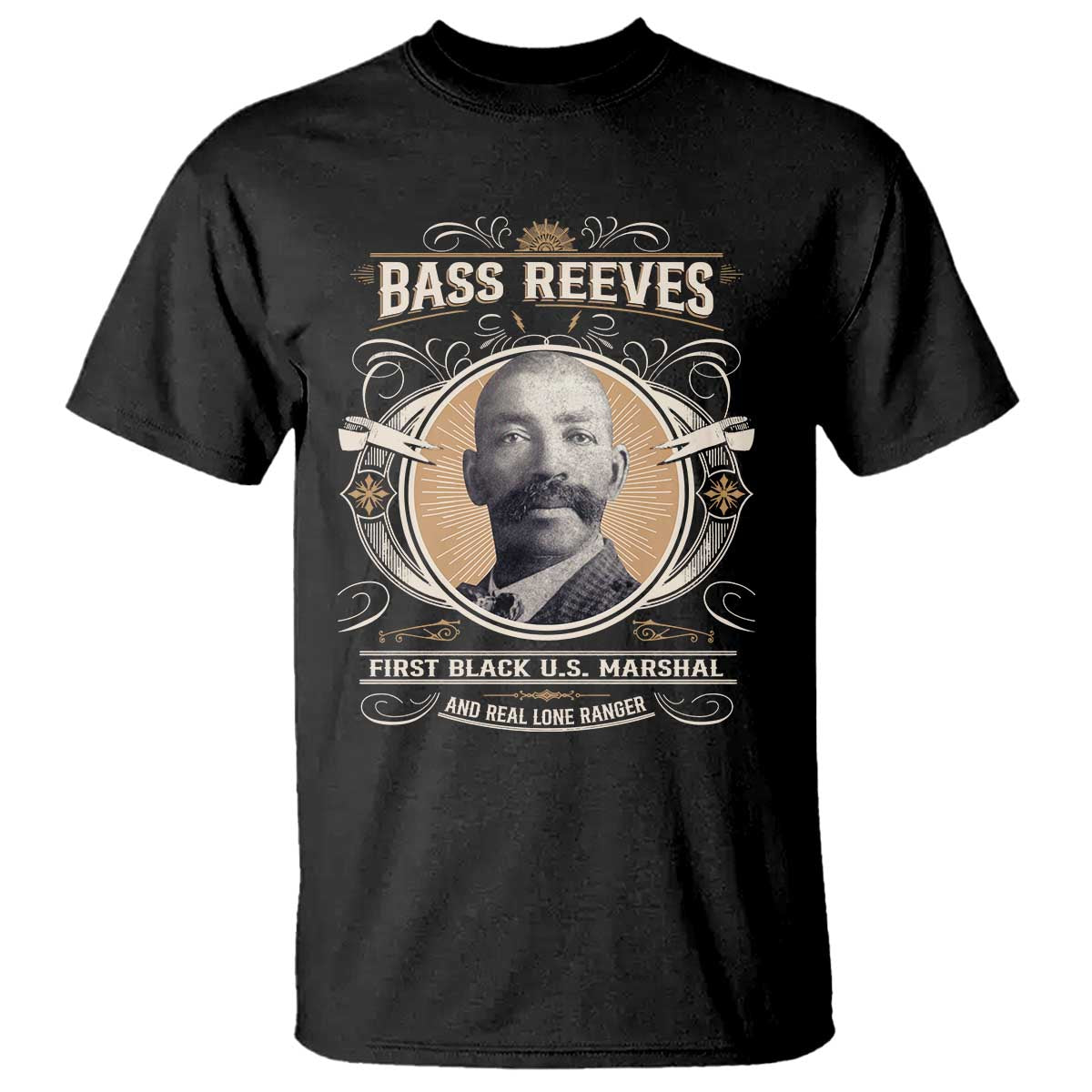 Bass Reeves First Black US Marshal And Real Lone Ranger T Shirt African American Cowboy Legend
