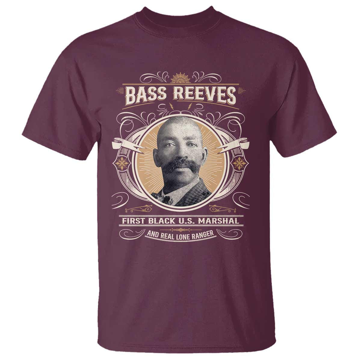 Bass Reeves First Black US Marshal And Real Lone Ranger T Shirt African American Cowboy Legend