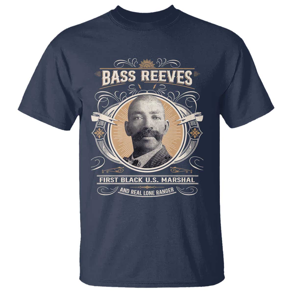 Bass Reeves First Black US Marshal And Real Lone Ranger T Shirt African American Cowboy Legend