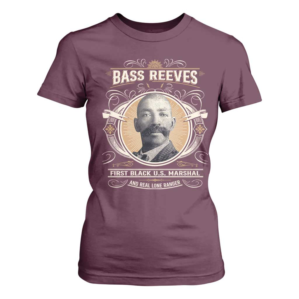 Bass Reeves First Black US Marshal And Real Lone Ranger T Shirt For Women African American Cowboy Legend