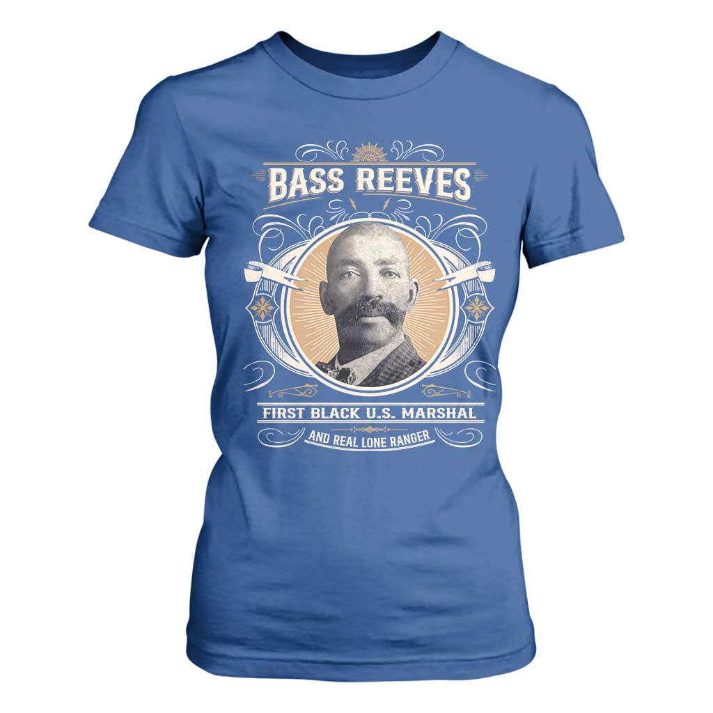 Bass Reeves First Black US Marshal And Real Lone Ranger T Shirt For Women African American Cowboy Legend