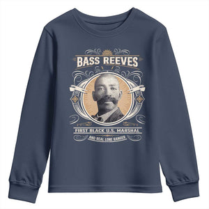Bass Reeves First Black US Marshal And Real Lone Ranger Youth Sweatshirt African American Cowboy Legend