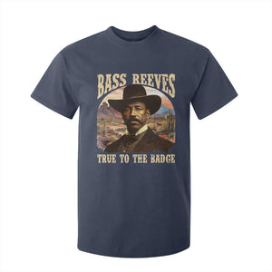 Bass Reeves True To The Badge T Shirt For Kid African American Cowboy Marshal Black History Month
