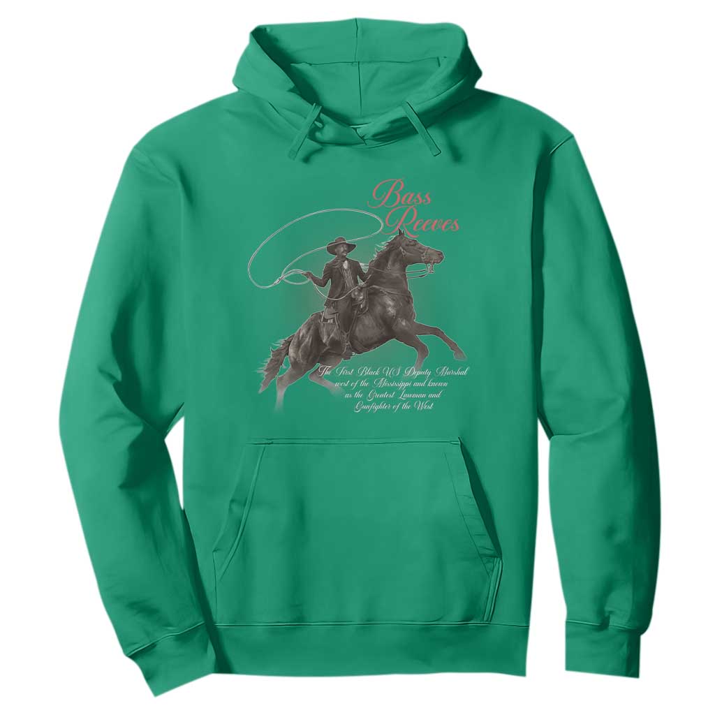 Bass Reeves Hoodie African American Cowboy Marshal Black History Month TS11