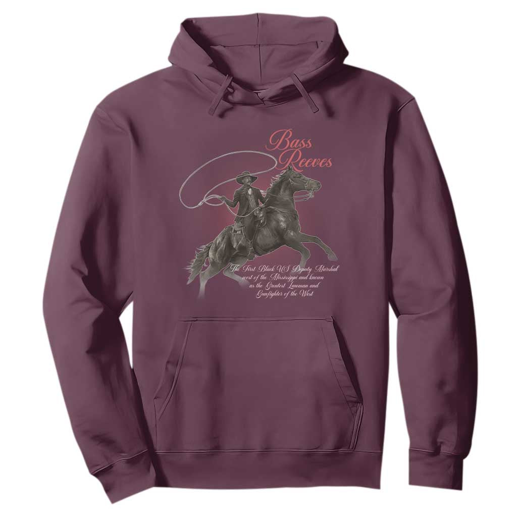 Bass Reeves Hoodie African American Cowboy Marshal Black History Month TS11