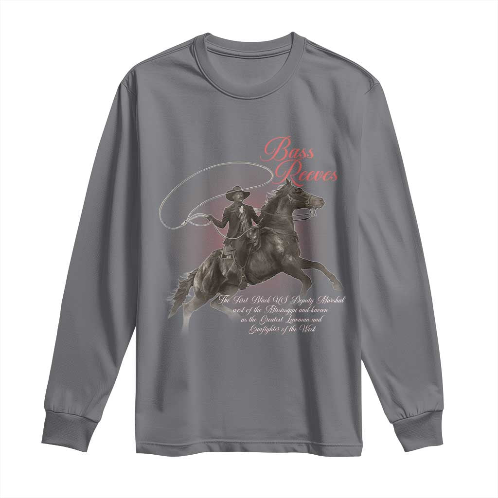 Bass Reeves Long Sleeve Shirt African American Cowboy Marshal Black History Month TS11
