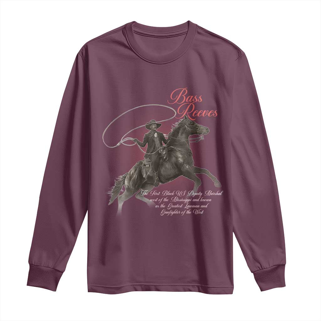Bass Reeves Long Sleeve Shirt African American Cowboy Marshal Black History Month TS11