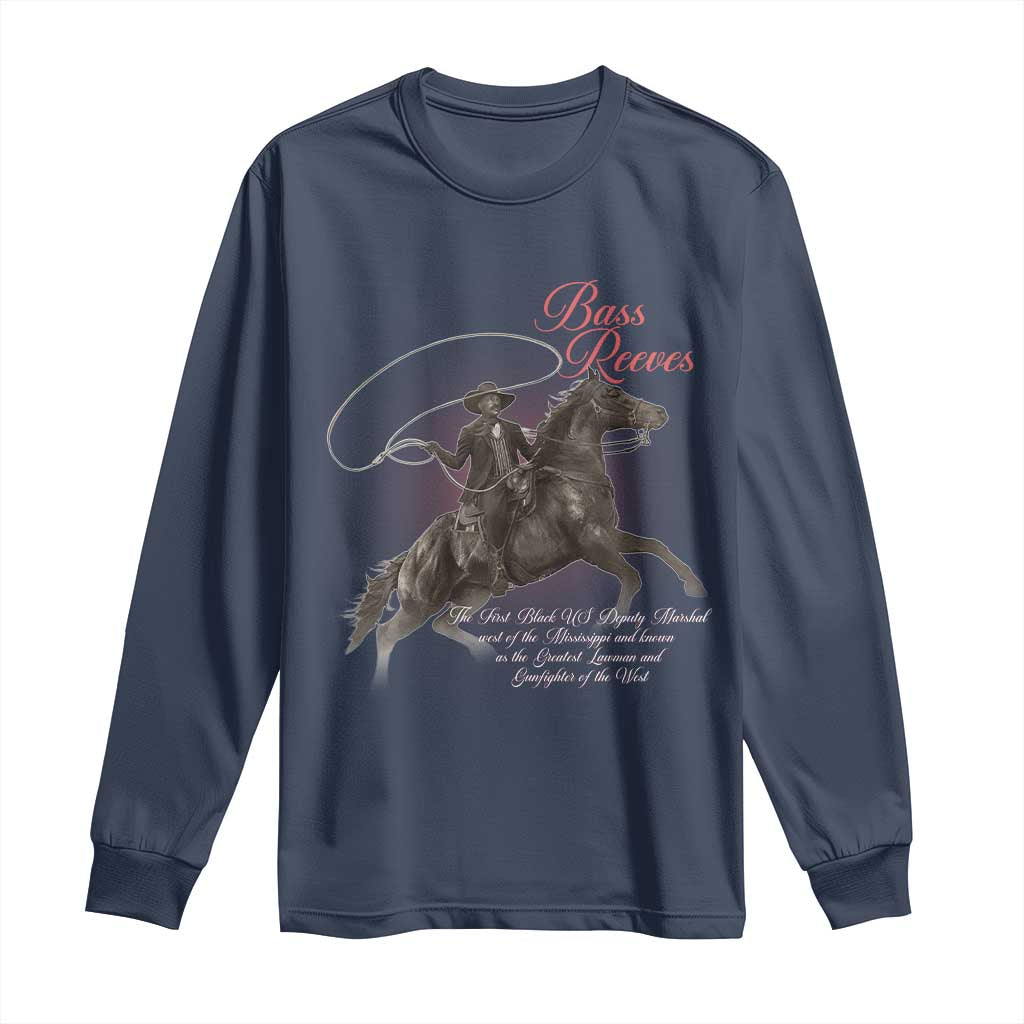 Bass Reeves Long Sleeve Shirt African American Cowboy Marshal Black History Month TS11
