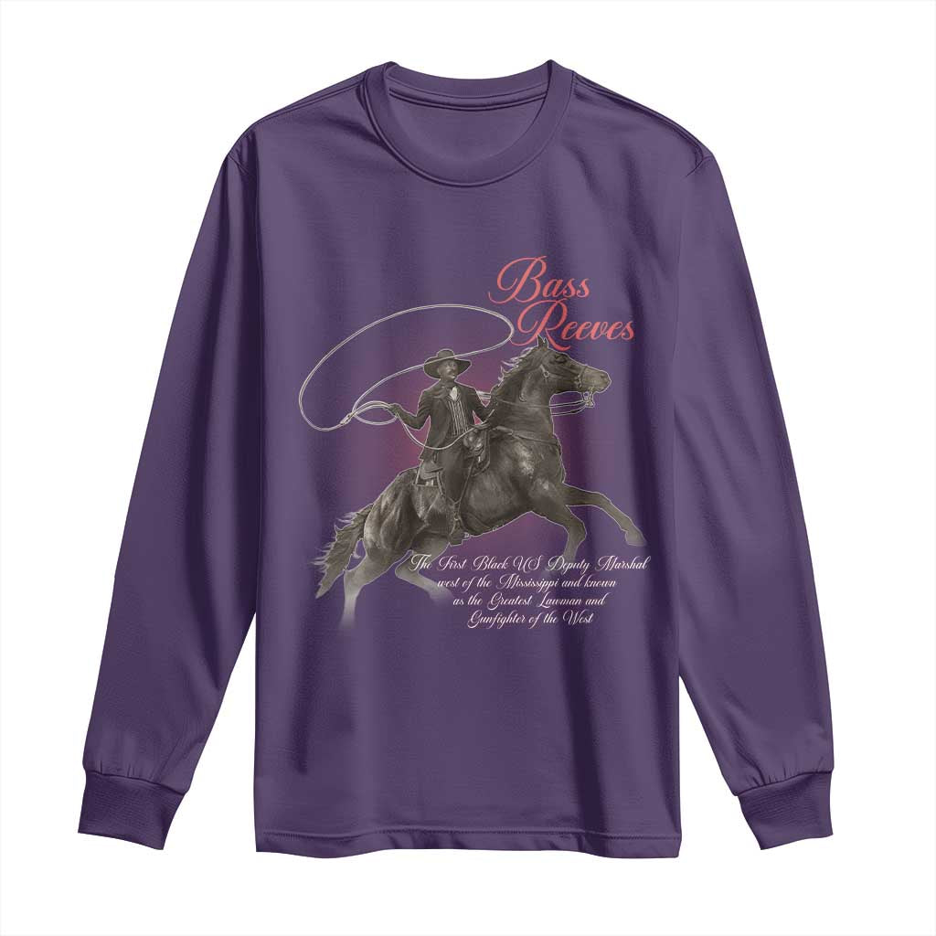 Bass Reeves Long Sleeve Shirt African American Cowboy Marshal Black History Month TS11