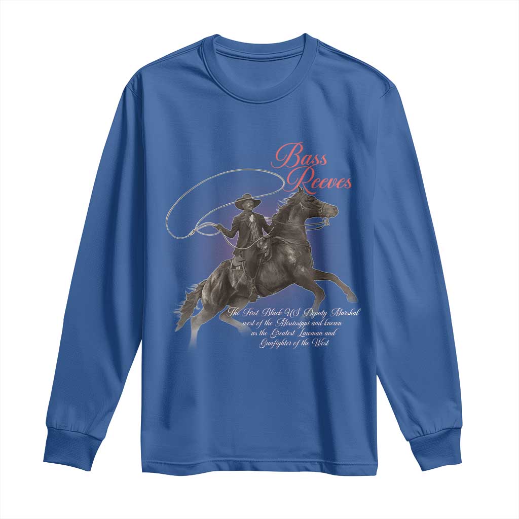 Bass Reeves Long Sleeve Shirt African American Cowboy Marshal Black History Month TS11