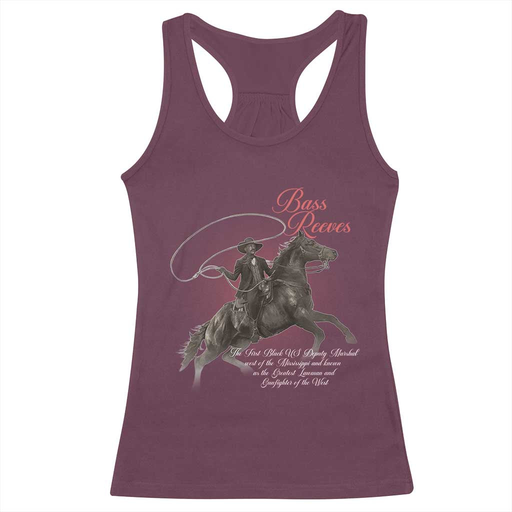 Bass Reeves Racerback Tank Top African American Cowboy Marshal Black History Month TS11