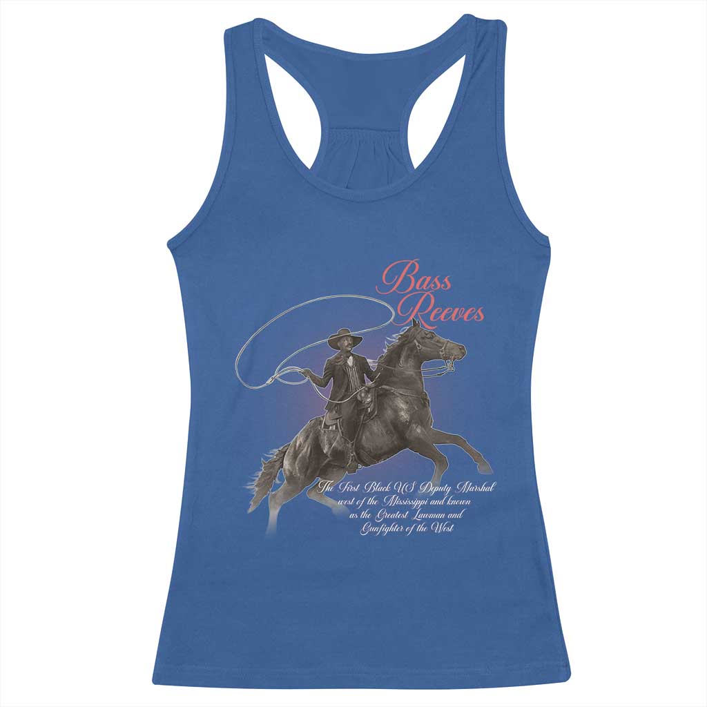 Bass Reeves Racerback Tank Top African American Cowboy Marshal Black History Month TS11
