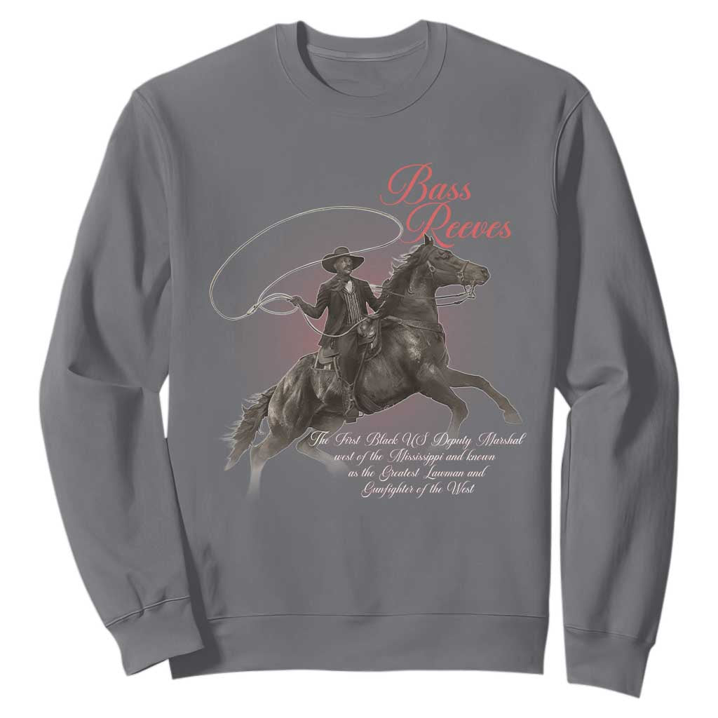 Bass Reeves Sweatshirt African American Cowboy Marshal Black History Month TS11