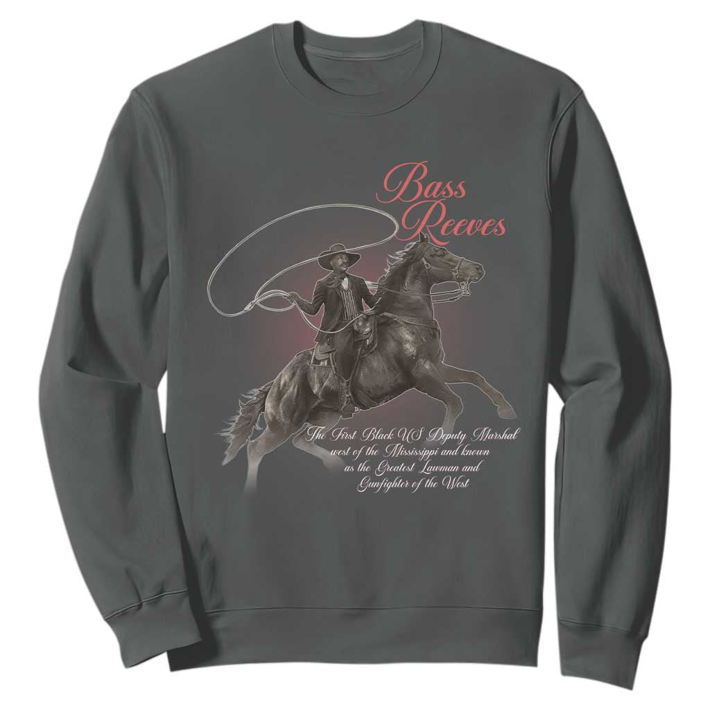 Bass Reeves Sweatshirt African American Cowboy Marshal Black History Month TS11