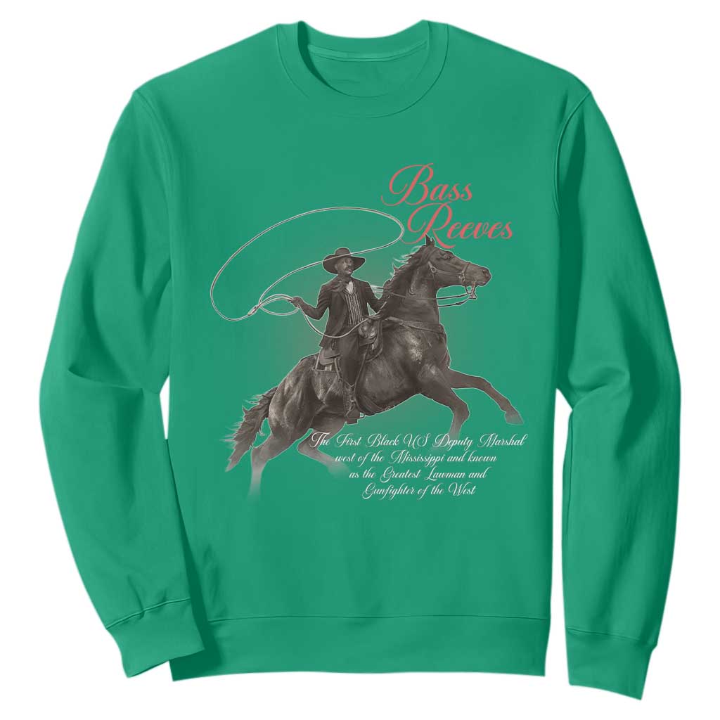 Bass Reeves Sweatshirt African American Cowboy Marshal Black History Month TS11