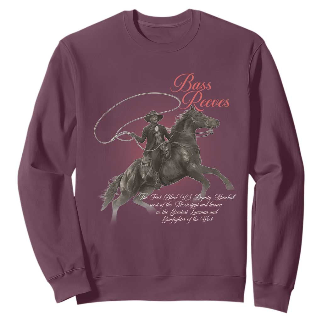 Bass Reeves Sweatshirt African American Cowboy Marshal Black History Month TS11