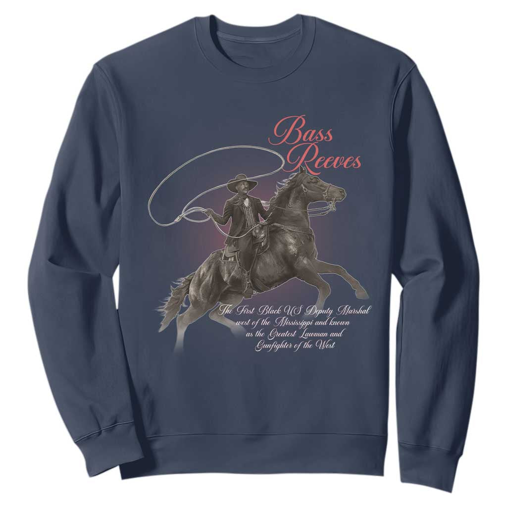 Bass Reeves Sweatshirt African American Cowboy Marshal Black History Month TS11