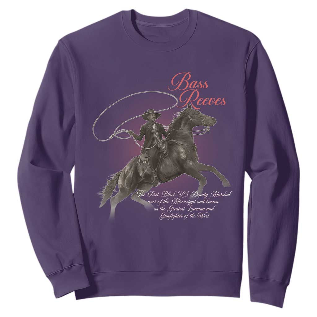 Bass Reeves Sweatshirt African American Cowboy Marshal Black History Month TS11