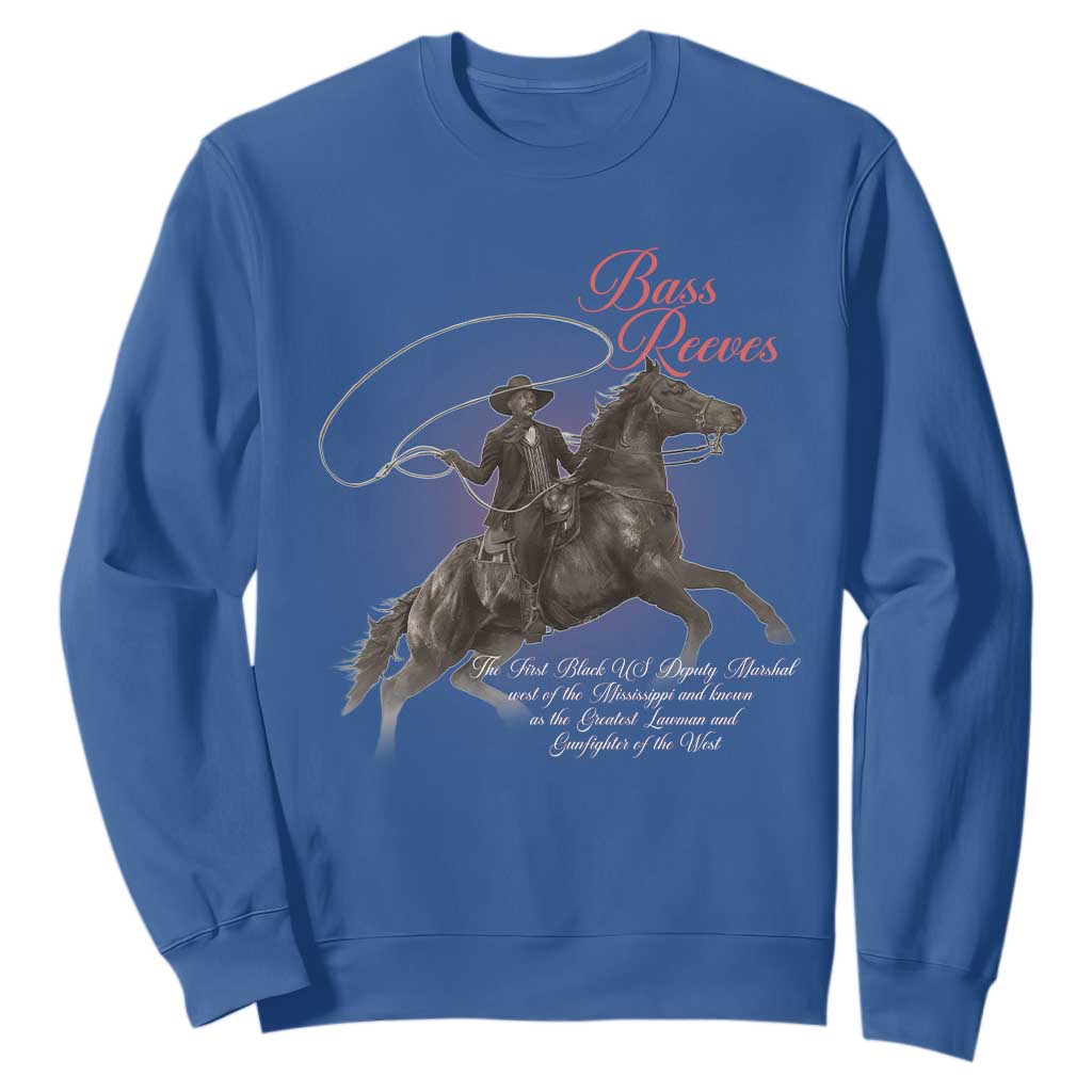 Bass Reeves Sweatshirt African American Cowboy Marshal Black History Month TS11