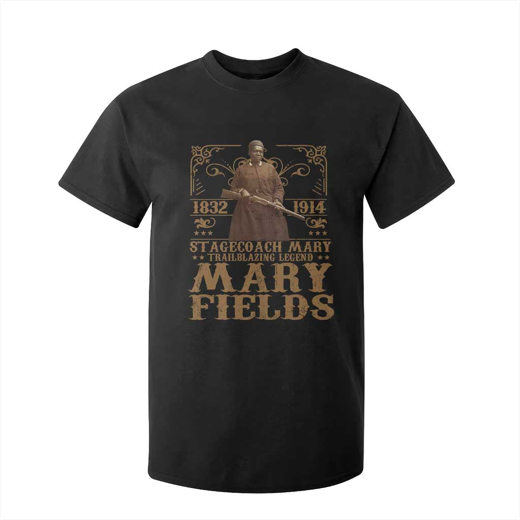 Mary Fields T Shirt For Kid Stagecoach Mary Trailblazing Legend Black Cowgirl Pioneer