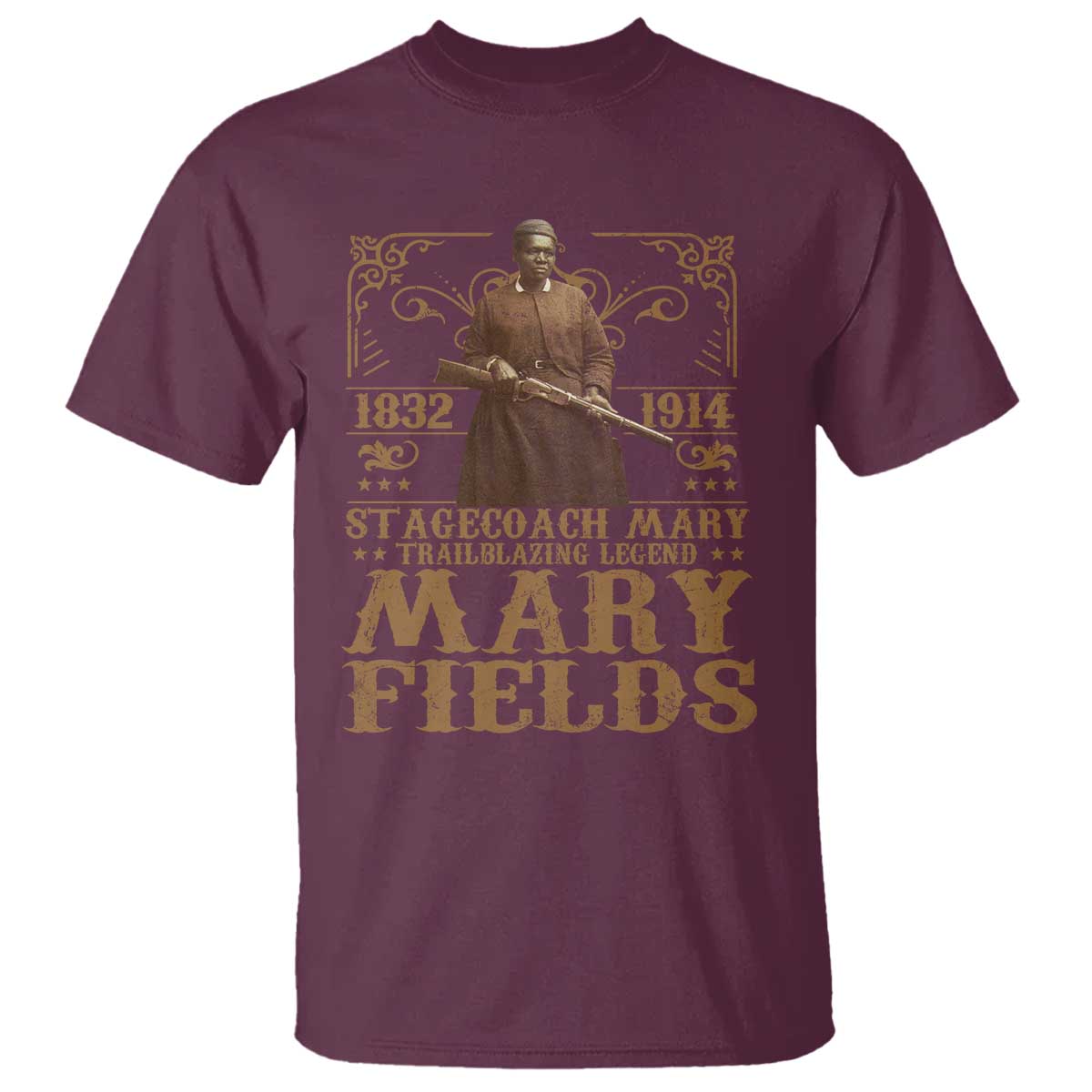 Mary Fields T Shirt Stagecoach Mary Trailblazing Legend Black Cowgirl Pioneer