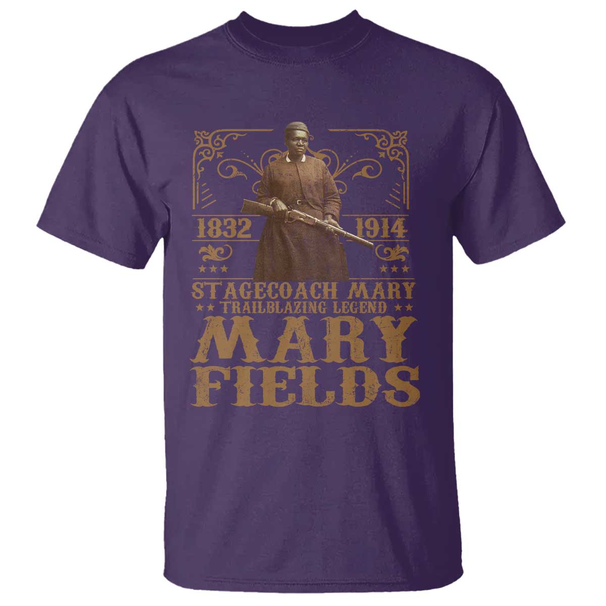 Mary Fields T Shirt Stagecoach Mary Trailblazing Legend Black Cowgirl Pioneer