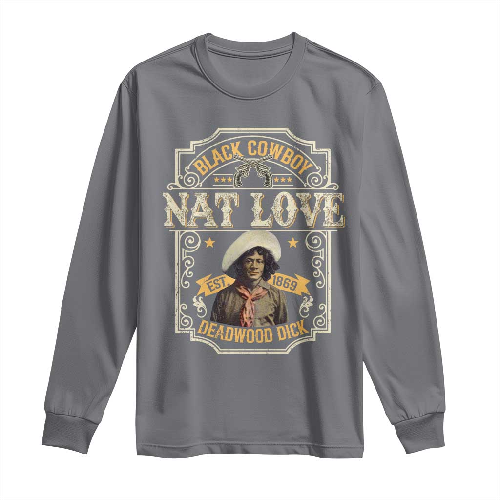 Black Cowboy Nat Love Long Sleeve Shirt Deadwood Dick African American Cowboy
