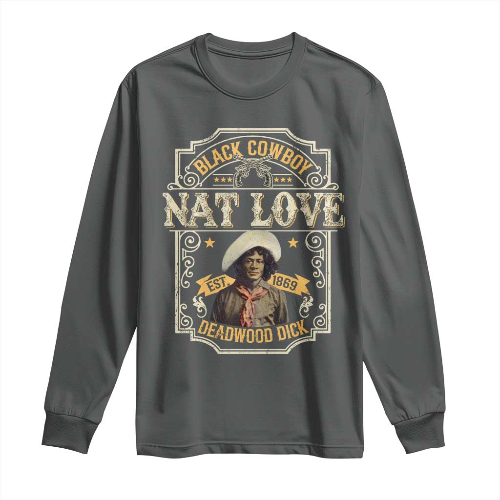 Black Cowboy Nat Love Long Sleeve Shirt Deadwood Dick African American Cowboy