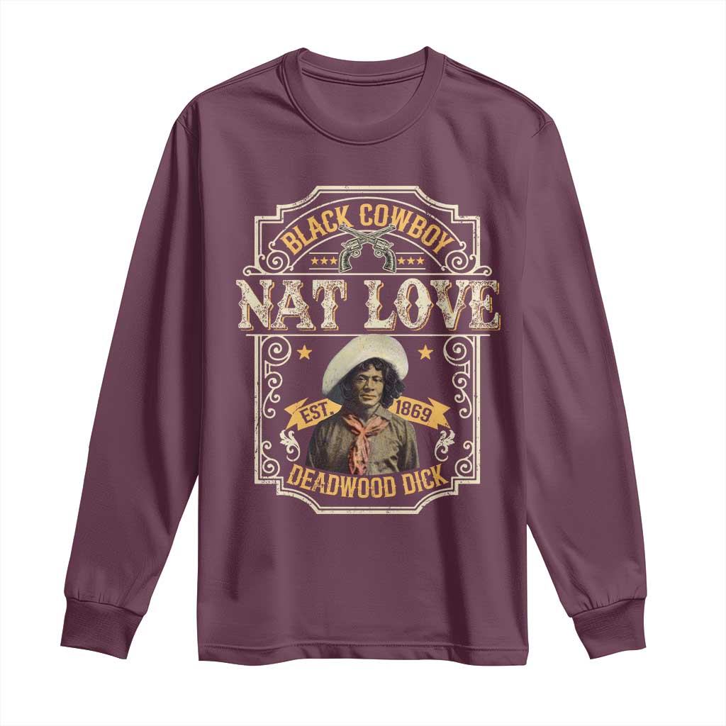 Black Cowboy Nat Love Long Sleeve Shirt Deadwood Dick African American Cowboy