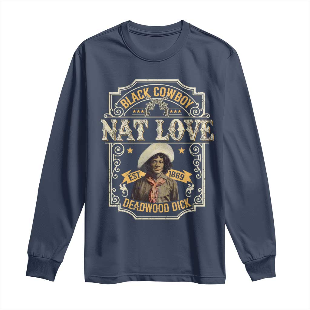 Black Cowboy Nat Love Long Sleeve Shirt Deadwood Dick African American Cowboy