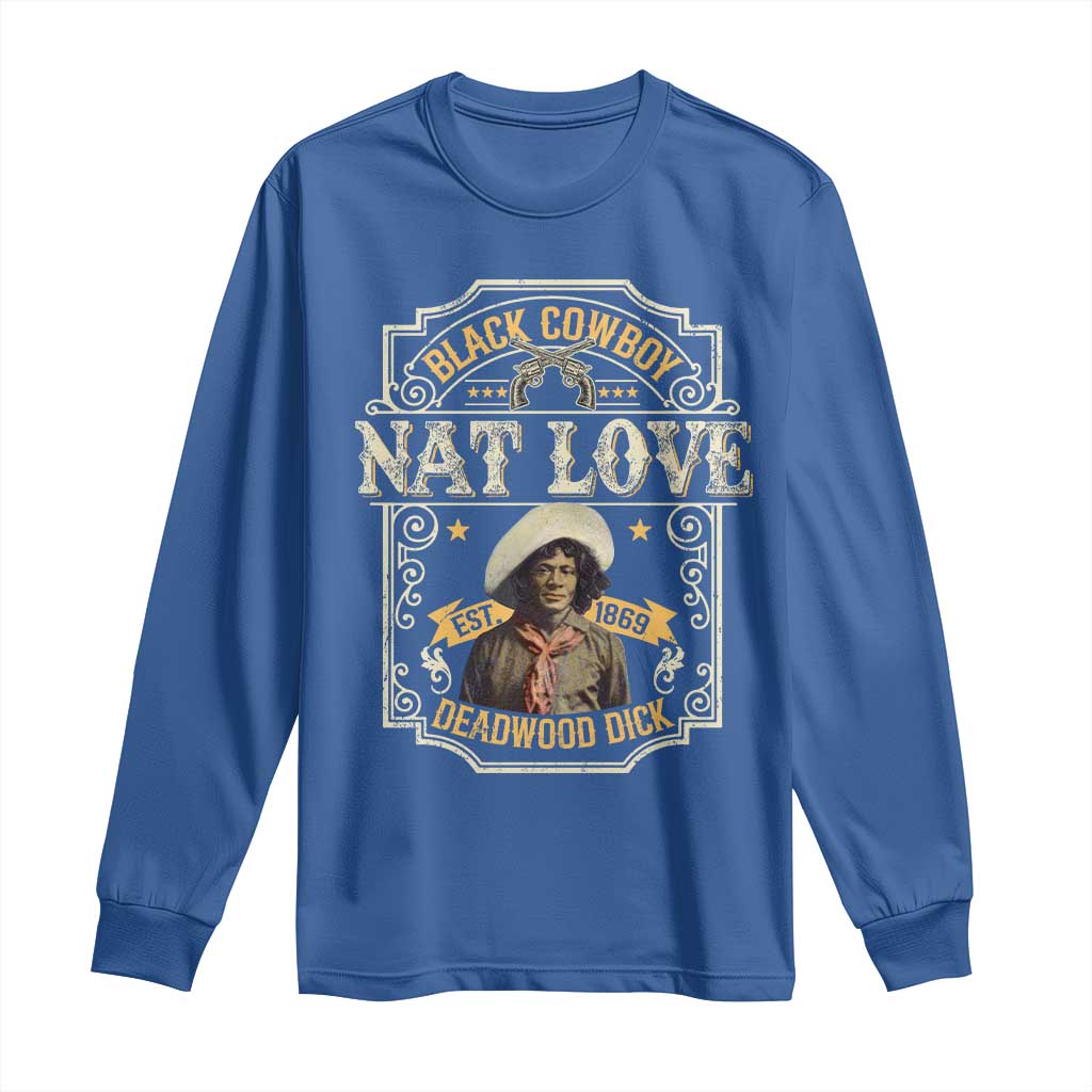 Black Cowboy Nat Love Long Sleeve Shirt Deadwood Dick African American Cowboy