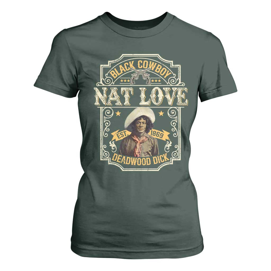 Black Cowboy Nat Love T Shirt For Women Deadwood Dick African American Cowboy