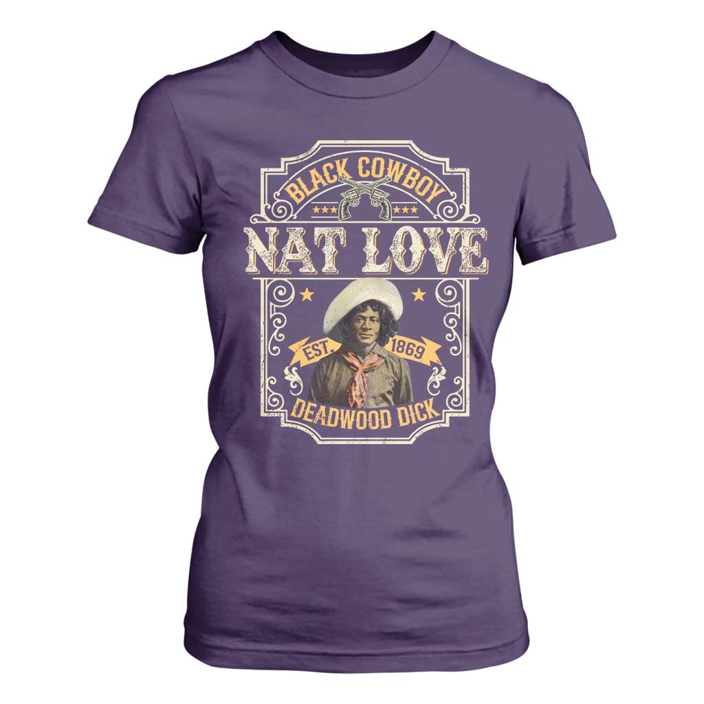 Black Cowboy Nat Love T Shirt For Women Deadwood Dick African American Cowboy