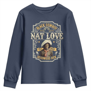 Black Cowboy Nat Love Youth Sweatshirt Deadwood Dick African American Cowboy