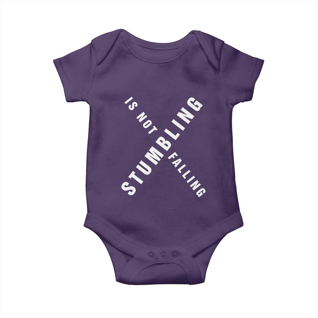 Malcolm X Stumbling Is Not Falling Baby Onesie Black History Month African American Pride