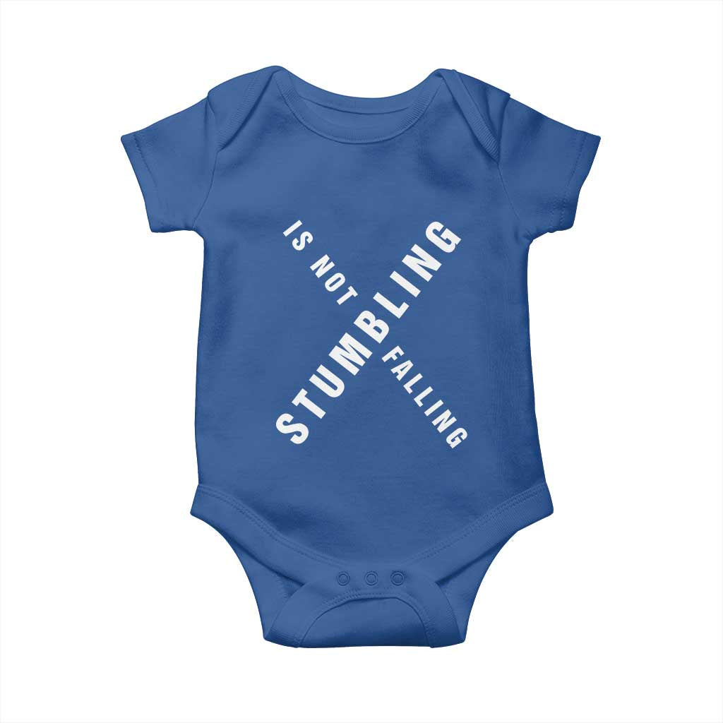 Malcolm X Stumbling Is Not Falling Baby Onesie Black History Month African American Pride