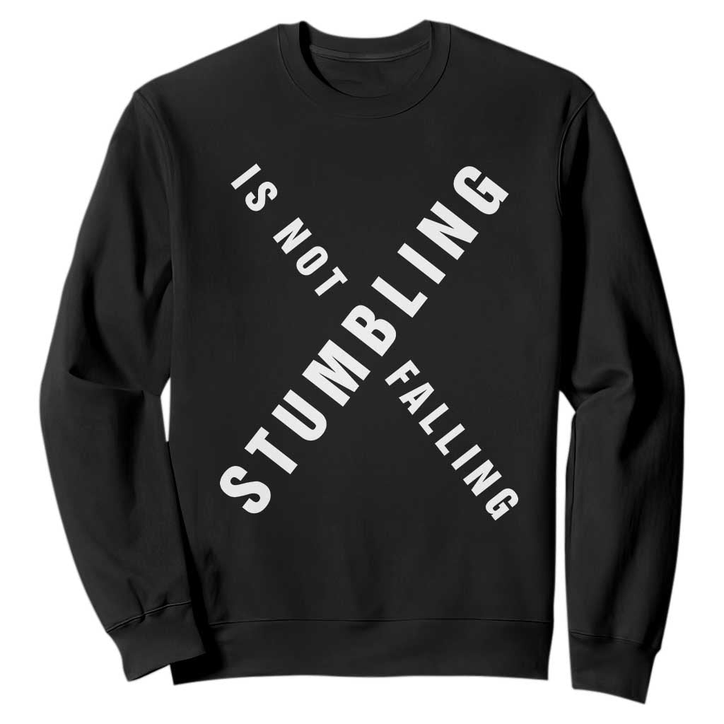 Malcolm X Stumbling Is Not Falling Sweatshirt Black History Month African American Pride