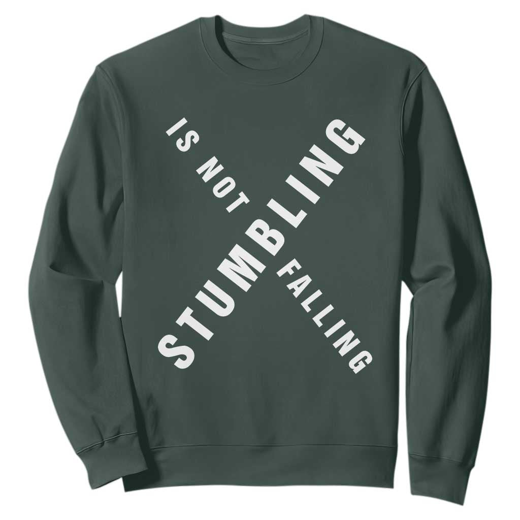 Malcolm X Stumbling Is Not Falling Sweatshirt Black History Month African American Pride