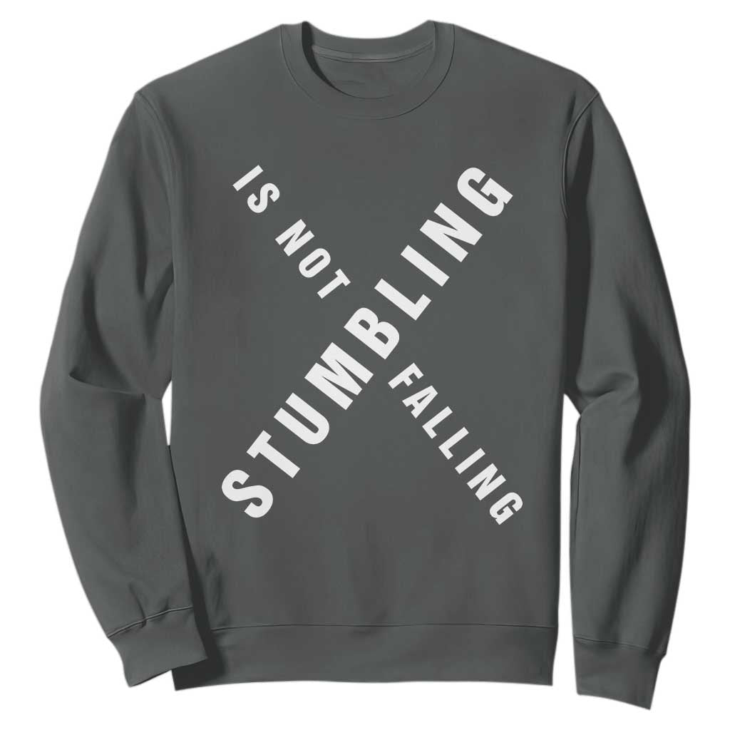 Malcolm X Stumbling Is Not Falling Sweatshirt Black History Month African American Pride