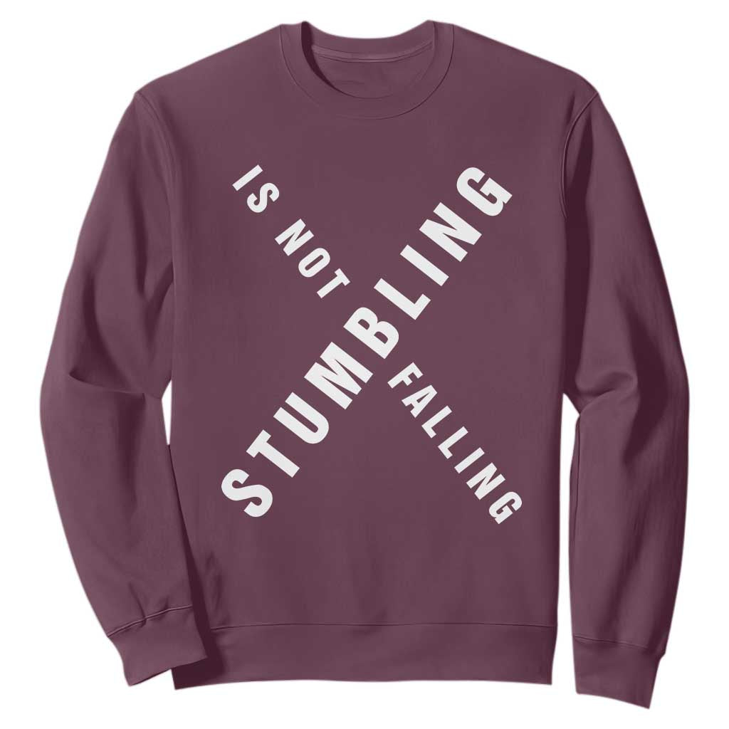 Malcolm X Stumbling Is Not Falling Sweatshirt Black History Month African American Pride