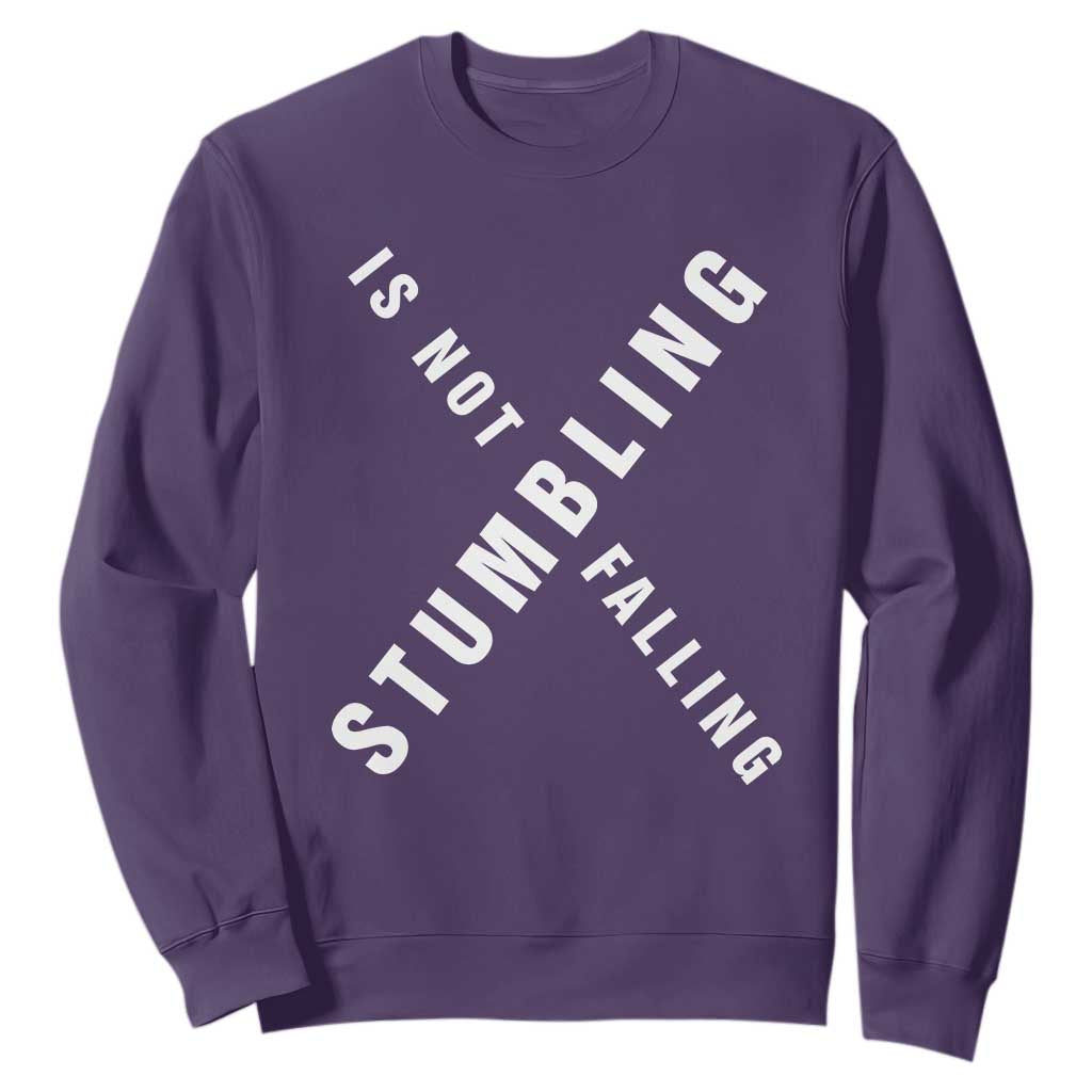 Malcolm X Stumbling Is Not Falling Sweatshirt Black History Month African American Pride