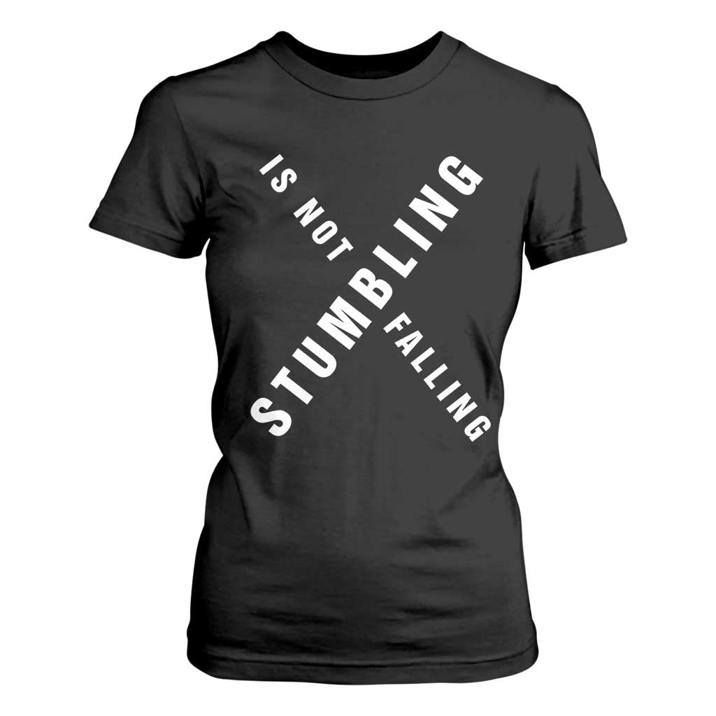 Malcolm X Stumbling Is Not Falling T Shirt For Women Black History Month African American Pride